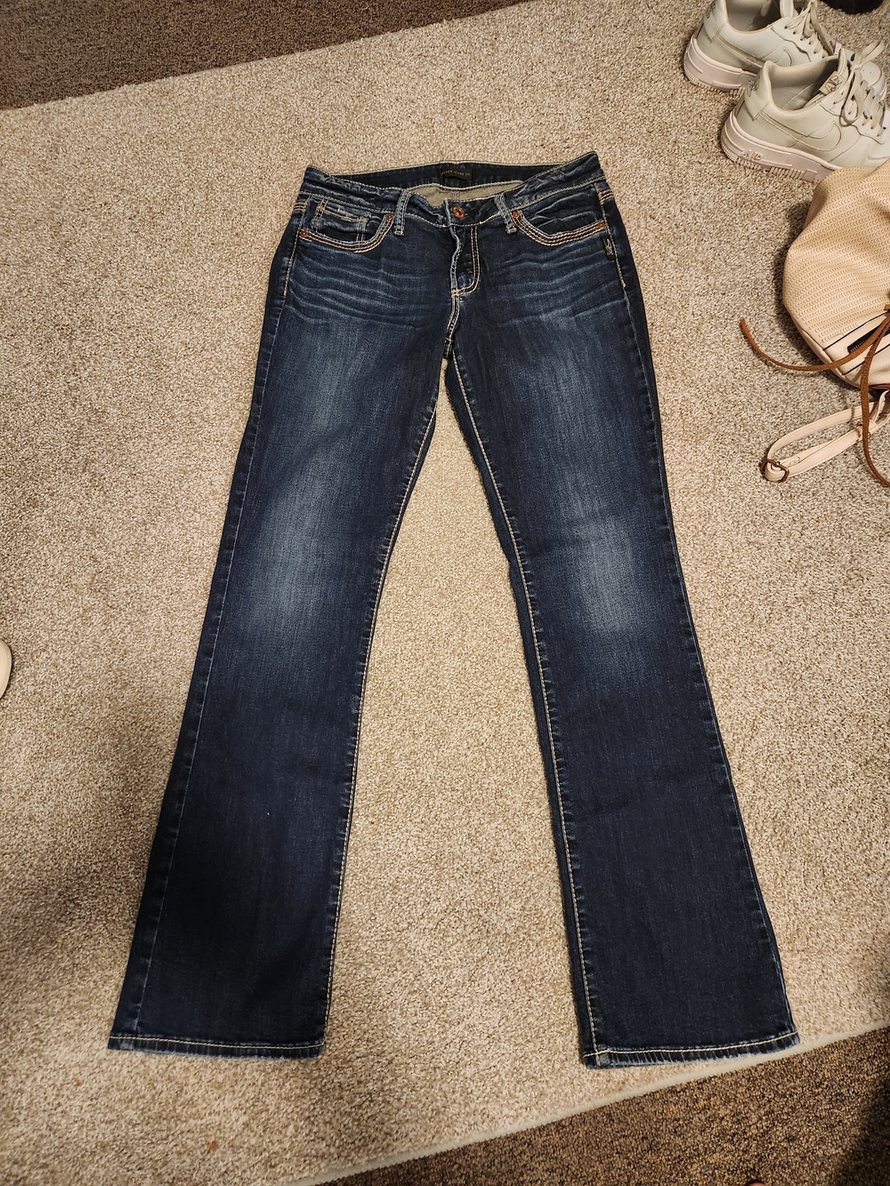 Silver Suki Boot Women’s Dark Blue Stretch Bootcut Jeans 30x33